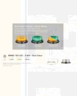 Ionnic 103S00C 103 LED Dual Colour Amber/Green Beacon  - 3 Bolt (Clear Lens)