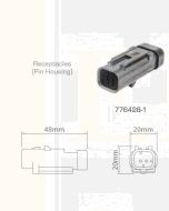 TE AMPSEAL 16 776428-1 2 Circuit Receptacle Connector