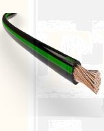 Ionnic TW200-BLK/D-GRN-500 Thin Wall Black Cable - Dark Green Trace (2.0mm2)