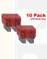 Ionnic BF10/10 ATC/ATO Blade Fuse 10A - Red (Pack of 10)