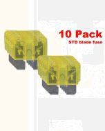 Ionnic BF20/10 ATC/ATO Blade Fuse 20A - Yellow (Pack of 10)