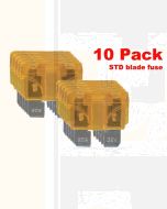 Ionnic BF5/10 ATC/ATO Blade Fuse 5A - Orange (Pack of 10)