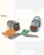 Deutsch DT Series 2 Pin Green Band Connector Kit (500 Pack)