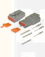 Deutsch DTM3-1/10 Series 3 way Connector kit with Solid terminals (10 pack)