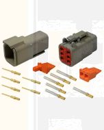 Deutsch DTM6/10 series 6 way Connector Kit with Gold Terminals (10 pack)