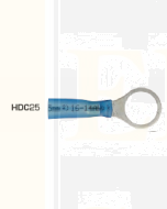 Quikcrimp HDC25 Blue 10mm Heatshrink Ring Terminal - Pack of 100