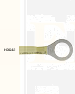 Quikcrimp HDC43 12mm Yellow Heatshrink Ring Terminal