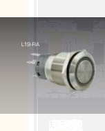 Ionnic L19-RA Vandal Switch Resistant 12-24V N/O & N/C - Amber