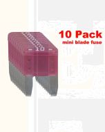 Ionnic MF10/10 ATM Mini Blade Fuse 10A - Red (Pk of 10)