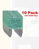 Ionnic MF30/10 ATM Mini Blade Fuse 30A - Green (Pk of 10)