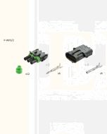 Delphi Weatherpack P-WP3/2 3 Circuit Weather Pack Kit