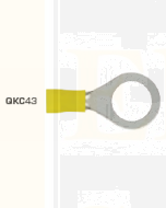 Quikcrimp QKC43 12mm Yellow Heatshrink Ring Terminal