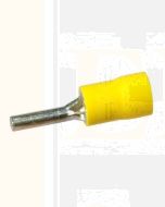 Quikcrimp QKC48 2.6mm x 14mm Yellow Wire Pin Terminal (100)