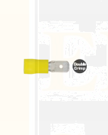 Quikcrimp QKC87 Male Terminal Yellow 6.3mm 100 Pack