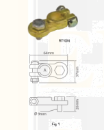 Quikcrimp RT10N Battery Terminal - 16mm Bolt, Negative