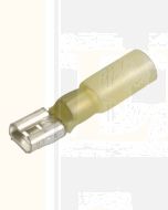 IONNIC HDC50 6.3mm Yellow Female Heatshrink Blade Terminals (Pack of 100)