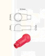 Ionnic SY2982-RED Battery 25.5mm Terminal Insulator in Red – Lug & Ring (Pack QTY 1)