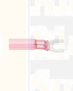 Quikcrimp HDC07 Red 3mm Heatshrink Fork/ Spade Terminal