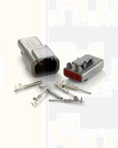 Deutsch DTM Series 3 Way Connector Kit with F Crimp Contacts