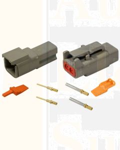 Deutsch DTM Series 2 Way Connector Kit with Gold Contacts