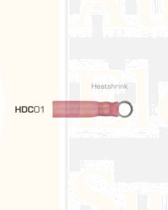 ionnic HDC01 Red Heatshrink 3mm Ring Crimp Terminal