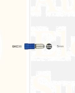 Quikcrimp QKC36 Bullet Male Pre-Insulated Terminal Blue 1.5 - 2.5mm² - Pack of 100