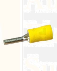 Quikcrimp QKC48 2.6mm x 14mm Yellow Wire Pin Terminal (100)