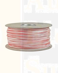 Ionnic TW100-RED/WHT-500 Thin Wall Red Cable - White Trace (1.0mm2)