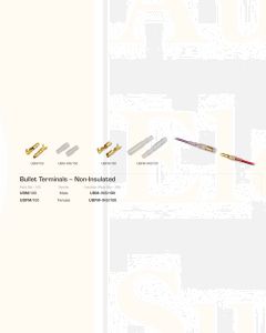 IONNIC UBM/100 Male Non Insulated Bullet Terminals