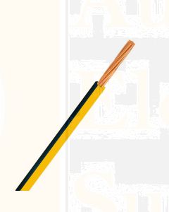 Ionnic TW200-YEL/BLK-500 Thin Wall Yellow Cable - Black Trace (2.0mm2)