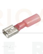 IONNIC HDC12 6.3mm Red Female Heatshrink Blade Terminals (Pack of 100)