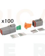 Deutsch DT Series 6 Pin Connector Kit (Box of 100)