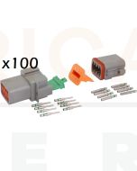 Deutsch DT Series 8 Pin Connector Kit (Box of 100)