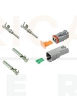 Deutsch DT Series 2 Way Connector Kit with F Crimp Contacts