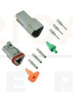 Deutsch DT3-3 3 Way Connector Kit with Nickel Contacts