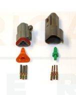 Deutsch DT3-4 3 Way Connector Kit with Gold Contacts