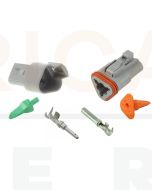 Deutsch DT Series 3 Way Connector Kit with F Crimp Contacts