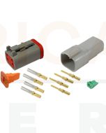 Deutsch DT4-4 4 Way Connector Kit with Gold Contacts