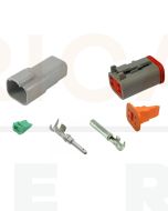 Deutsch DT Series 4 Way Connector Kit with F Crimp Contacts