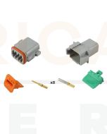 Deutsch DT8-4 8 Way Connector Kit with Gold Contacts