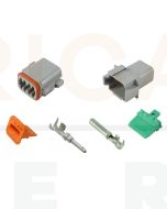 Deutsch DT Series 8 Way Connector Kit with F Crimp Contacts