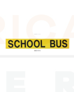 Ionnic 882-914 Bus Warning Light Kit Decal - "SCHOOL BUS" - All State