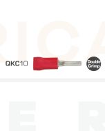 IONNIC QKC10 Red Vinyl Insulated Pin Terminals (Pack of 100)