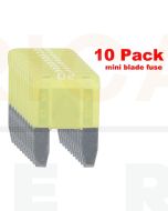 Ionnic MF20/10 ATM Mini Blade Fuse 20A - Yellow (Pk of 10)