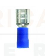 Quikcrimp QKC32 Blue Vinyl 6.3mm Female Blade Terminal