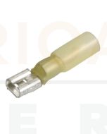 IONNIC HDC50 6.3mm Yellow Female Heatshrink Blade Terminals (Pack of 100)