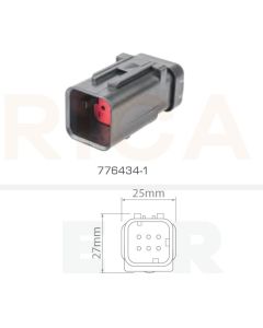 TE Connectivity AMPSEAL 16 776434-1 6 Circuit Receptacle Connector