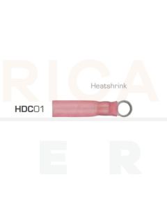 ionnic HDC01 Red Heatshrink 3mm Ring Crimp Terminal