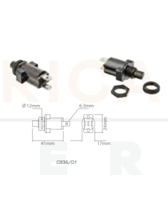 Ionnic C936/D1 Switch Push Button 10A Off-Mom.On - Blade