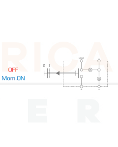 Ionnic RHL168-78 Switch Hi-Lux 2016 - Off/Mom.On (Blue)